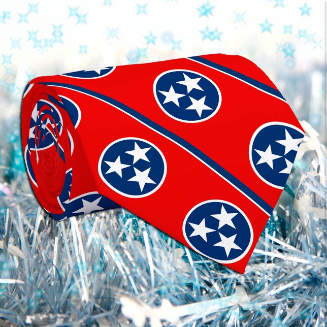 Tennessee Ties, fashion USA, Flag business Neck Tie (Creator Uploaded)