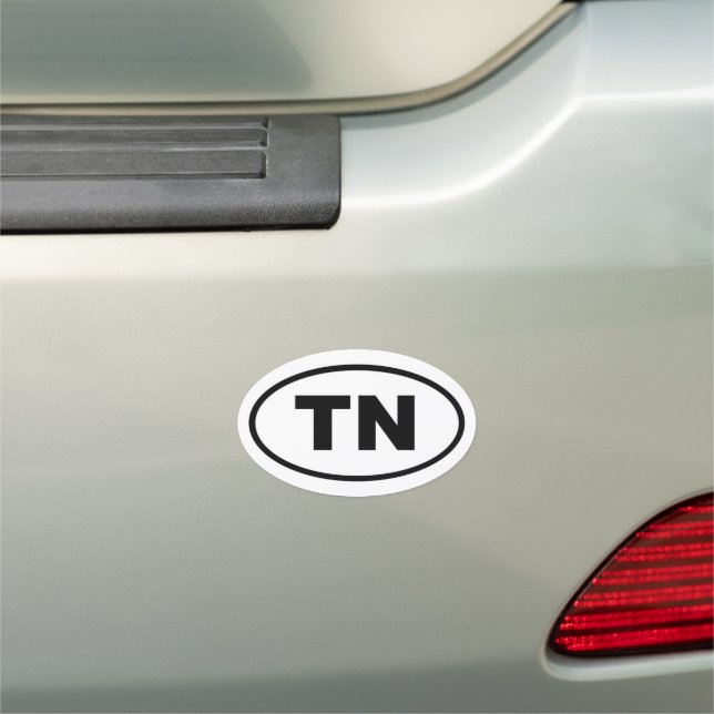 Tennessee TN oval  Car Magnet (In Situ)