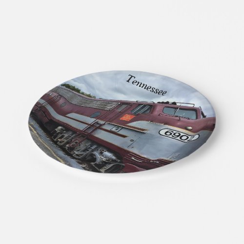 Tennessee Train Photo Paper Plates