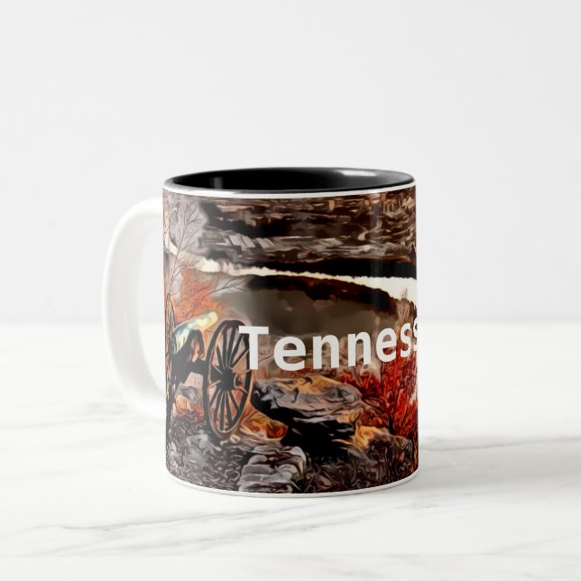 Tennessee Two-Tone Coffee Mug (Front Left)