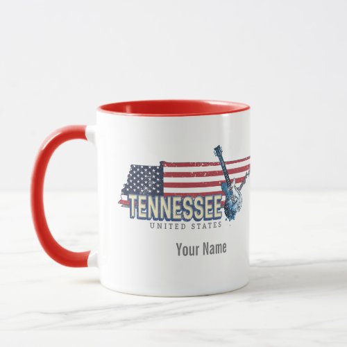 Tennessee United States Retro State Vintage USA Mug