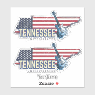 Tennessee United States Retro State Vintage USA Sticker