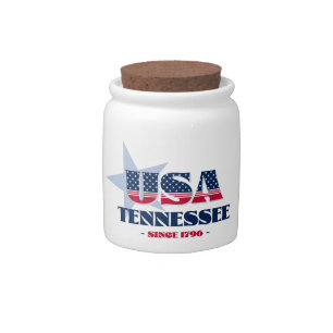 Tennessee USA 1796 Candy Jar