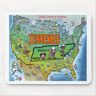 Tennessee USA Map Mouse Pad