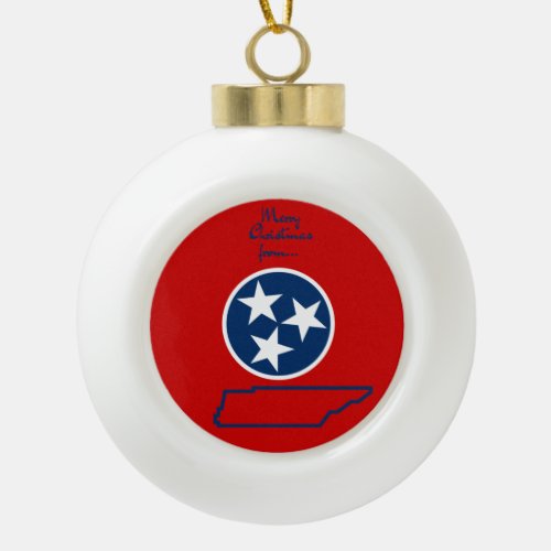 Tennessee _ Volunteer State Cheer Ornament