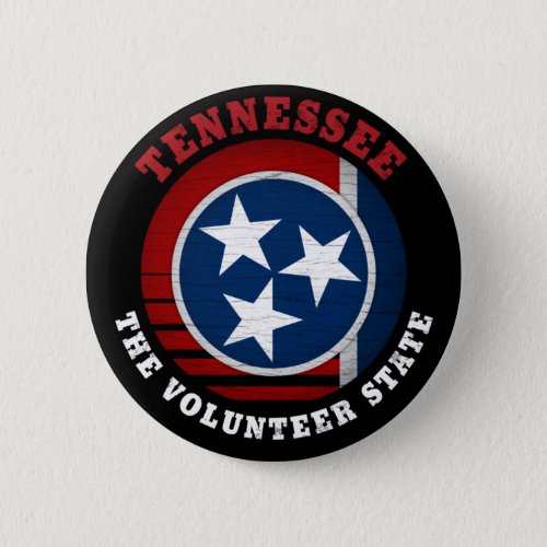 TENNESSEE VOLUNTEER STATE FLAG BUTTON