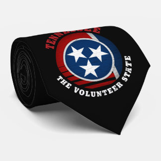 TENNESSEE VOLUNTEER STATE FLAG NECK TIE