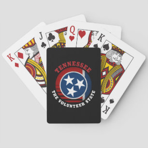 TENNESSEE VOLUNTEER STATE FLAG POKER CARDS