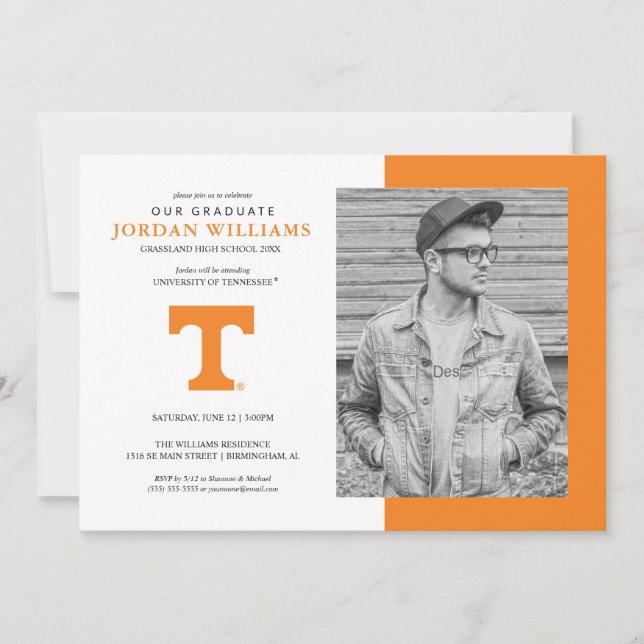 Tennessee Volunteers Graduate Announcement (Front)