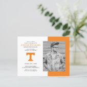 Tennessee Volunteers Graduate Announcement Postcard (Standing Front)