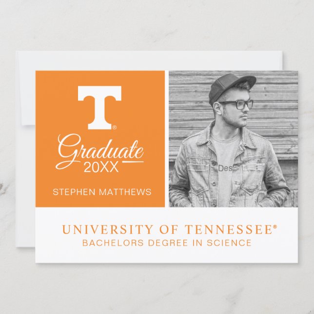 Tennessee Volunteers Graduate Invitation (Front)