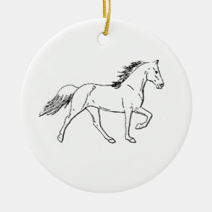 Tennessee Walking Horse Ceramic Ornament