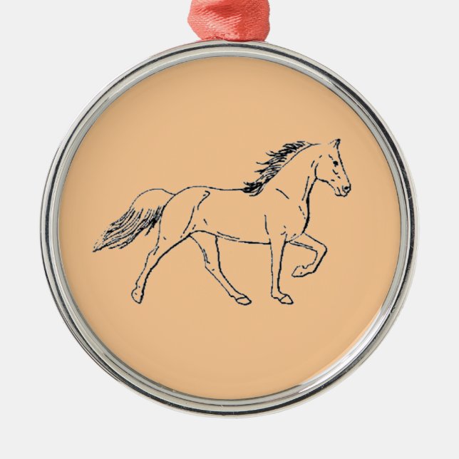 Tennessee Walking Horse Metal Ornament (Front)