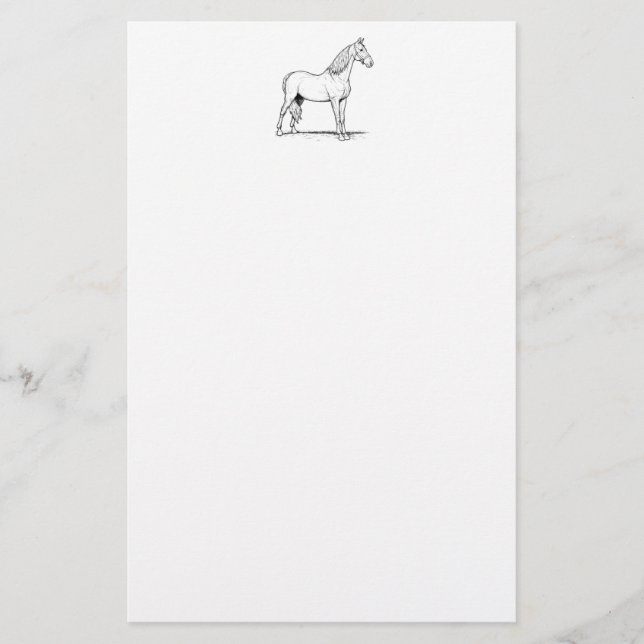 Tennessee Walking Horse - Standing Stationery (Front)