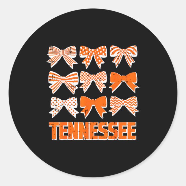 Tennessee Women Men Kids Boys Girls Youth Teen  Classic Round Sticker (Front)