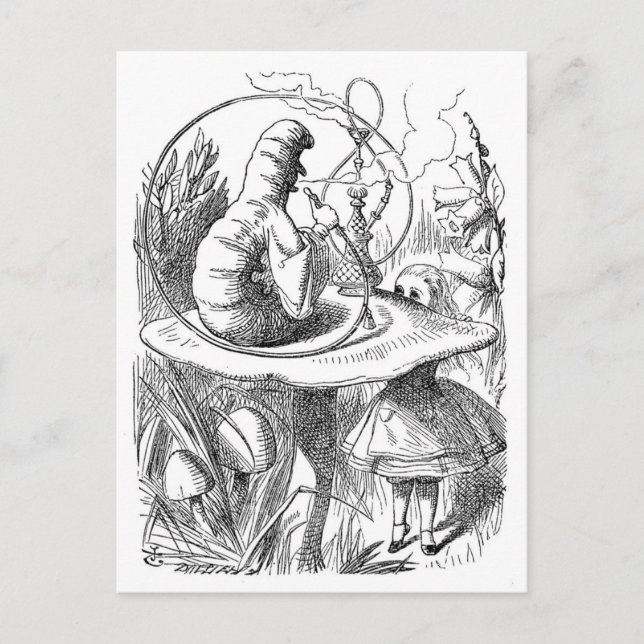 Tenniel's Alice In Wonderland Postcard (Front)