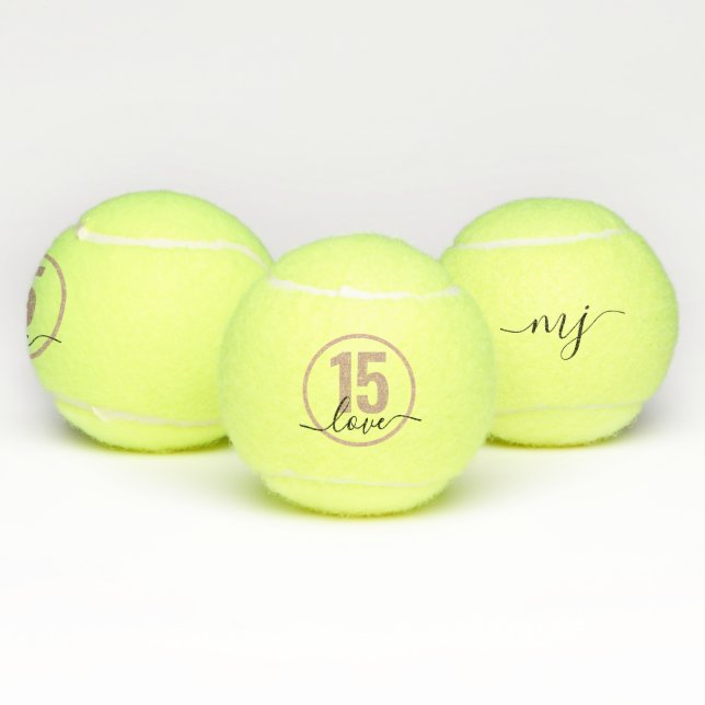Tennis 15th Birthday Personalized Tennis Balls (Multi)