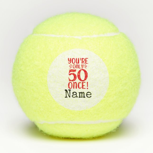 Tennis 50th Birthday Balls (Front)