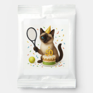 Tennis 50th Birthday for Cat Lovers Margarita Drink Mix
