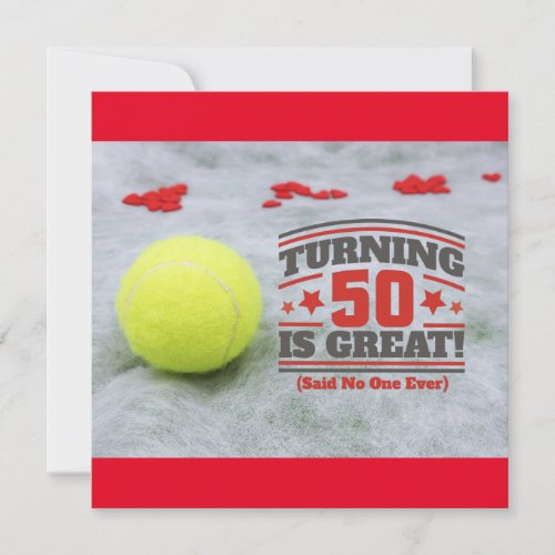 Tennis 50th Birthday is great  card