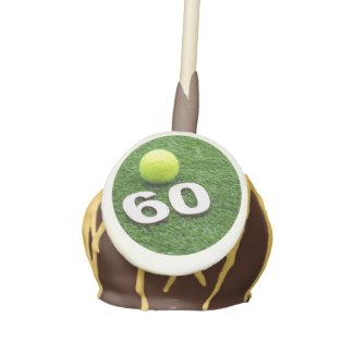 Tennis 60th birthday anniversary with tennis ball cake pops
