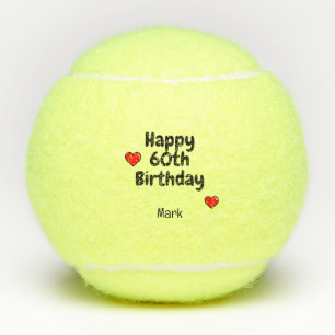 Tennis 60th Birthday Tennis Balls