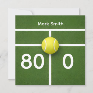 TENNIS 80th Birthday on tennis court
