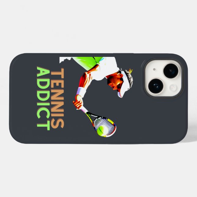 Tennis Addict Case-Mate iPhone Case (Back (Horizontal))