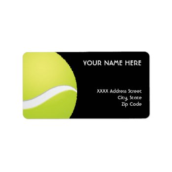 Tennis Address Labels by sports_store at Zazzle