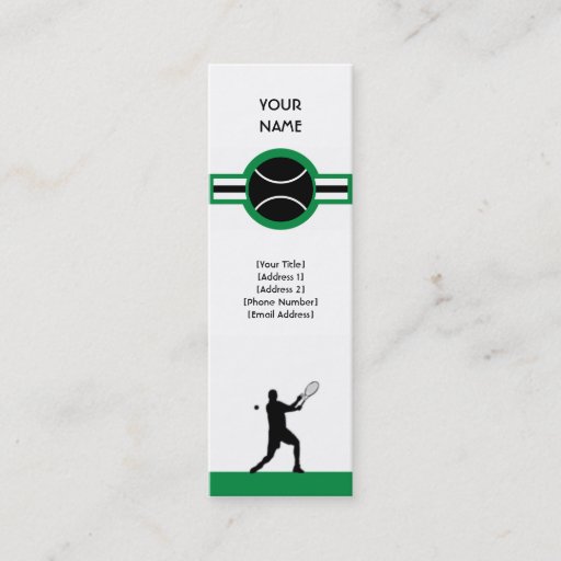 Customizable tennis : air star business cards