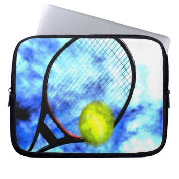 Tennis All Day Grunge Style Laptop Sleeve by StarStruckDezigns at Zazzle