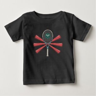 Tennis and Baseball Fusion Logo Baby T-Shirt