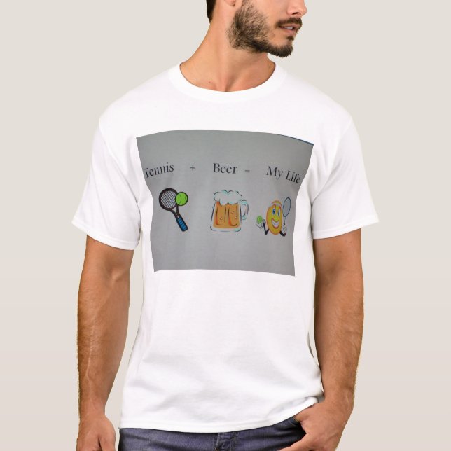 tennis and beer T-Shirt (Front)