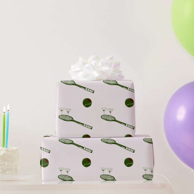 Tennis and martinis  wrapping paper (Party Gifts)