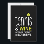 Tennis And Wine Premium Save The Date<br><div class="desc">tennis masks,  tennis merch,  tennis player,  sports,  tennis ball,  sport,  tennis racket,  tennis coach,  tennis lover,  gift,  ball,  racket,  newest t-shirts</div>