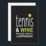 Tennis And Wine Premium Save The Date<br><div class="desc">tennis masks,  tennis merch,  tennis player,  sports,  tennis ball,  sport,  tennis racket,  tennis coach,  tennis lover,  gift,  ball,  racket,  newest t-shirts</div>