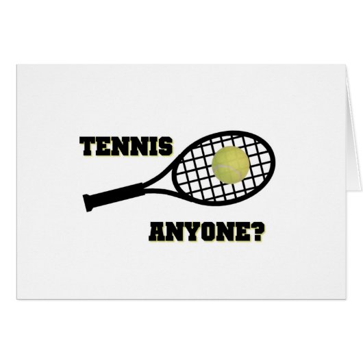 Tennis Anyone? Cards (Front Horizontal)