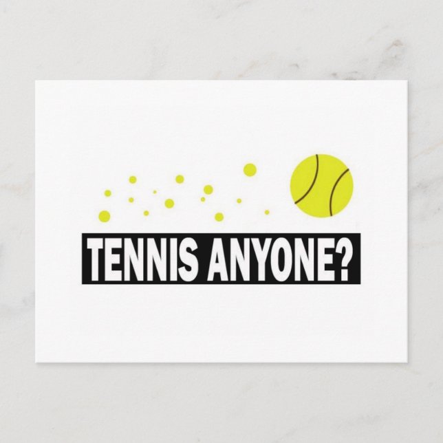 Tennis Anyone postcard (Front)
