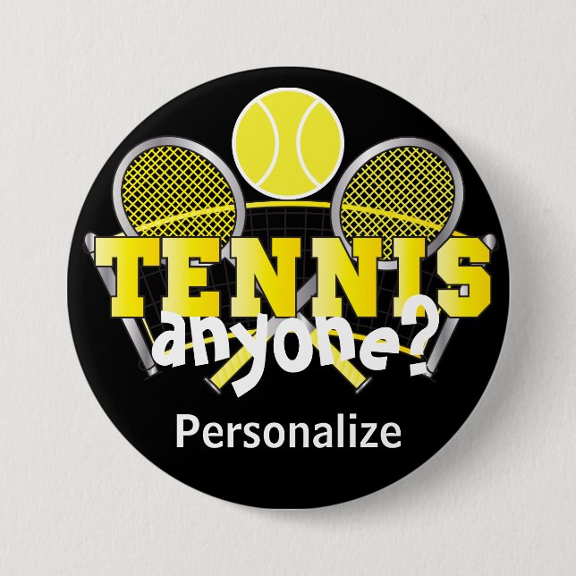 Tennis Anyone? | Yellow Button (Front)