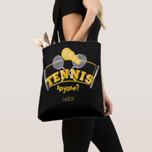 Tennis Anyone? - Yellow Tote Bag