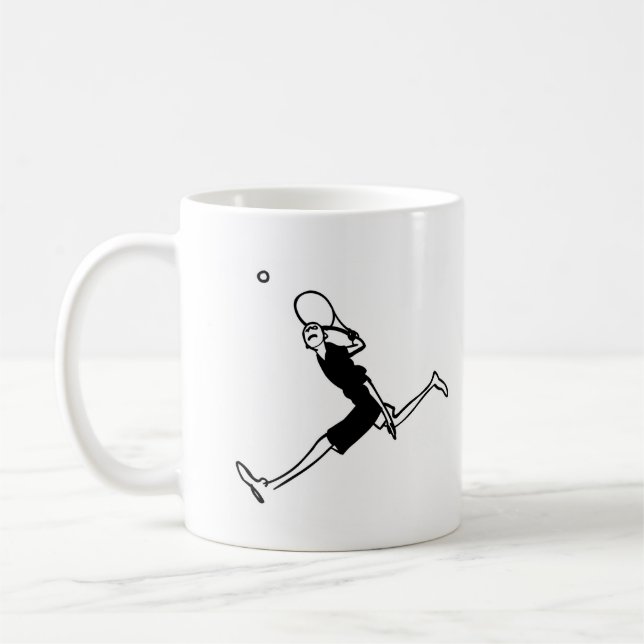 Tennis Art by Kyle T. Webster Coffee Mug (Left)