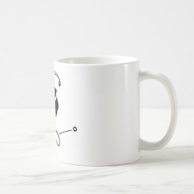 Tennis Art by Kyle T. Webster Coffee Mug (Right)