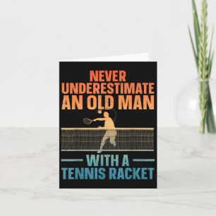 Tennis Art For Men Grandpa Tennis Lover Tennis Pla Card