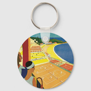 Tennis at Monte Carlo Keychain