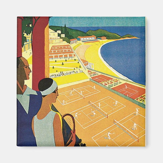 Tennis at Monte Carlo Magnet (Front)
