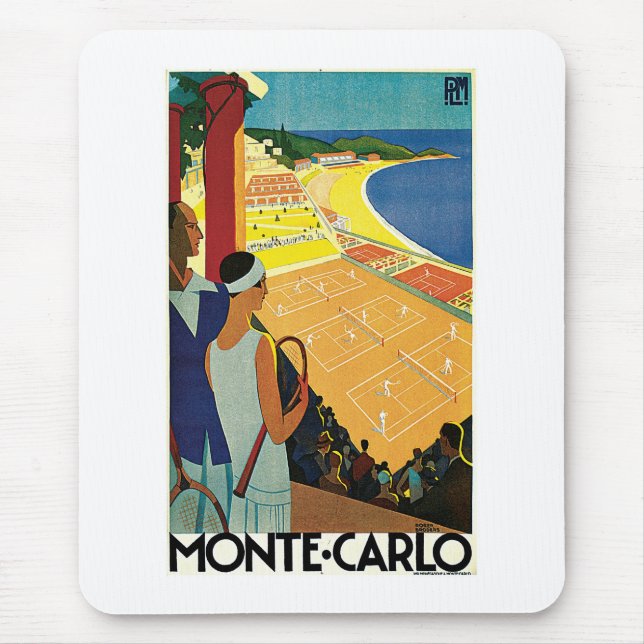 Tennis at Monte Carlo Mouse Pad (Front)