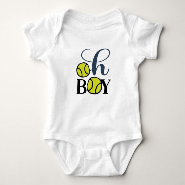Tennis baby boy  baby bodysuit (Front)