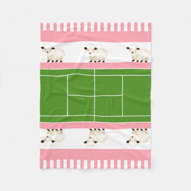 Tennis Baby Fleece Blanket (Front)