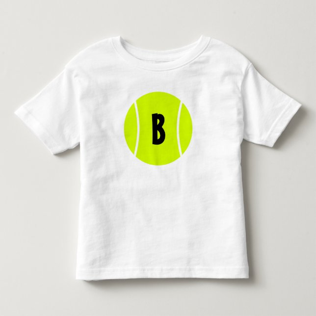 Tennis Baby/Toddler Custom Text Tennis Ball Shirt (Front)