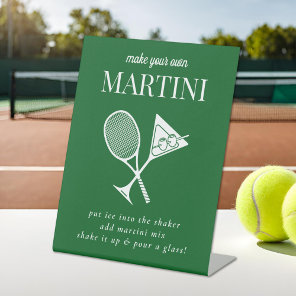 Tennis Bachelorette Martini Bar Pedestal Sign
